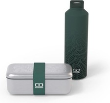 monbento - Graphic Jungle Lunch Box Set - Bento Lunch box Stainless Steel MB Se