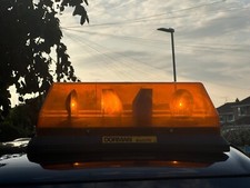 Orange Vehicle Strobe Light, Easily installable, Used a couple of times 