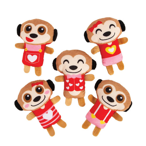 Valentine mini meerkat - mini, plush
