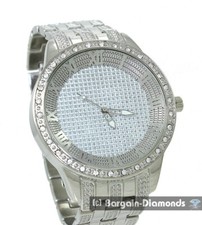 Mens Heavy Silver tone