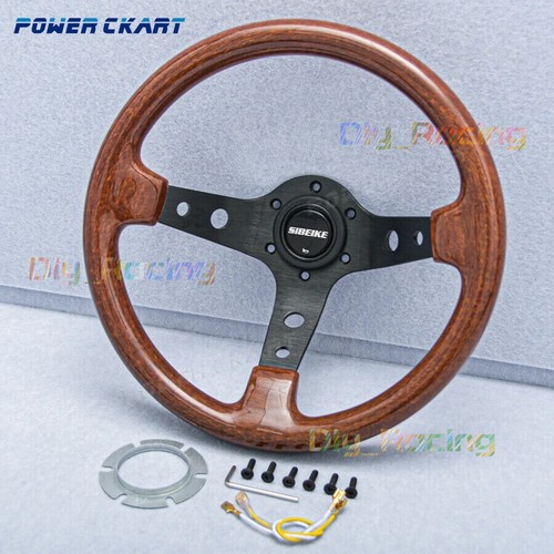 13inch wooden steering wheel - 13inch,