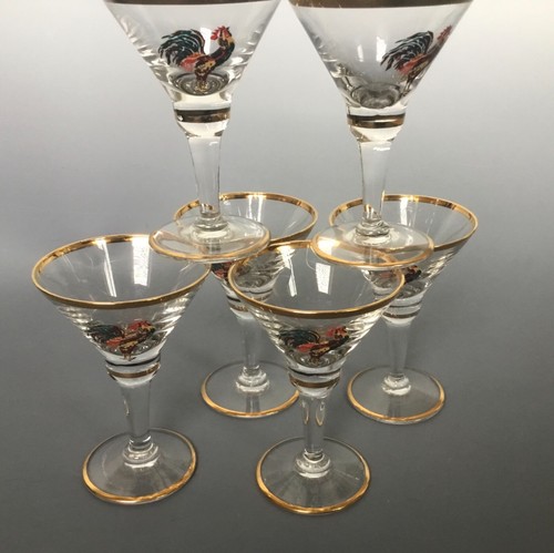 Set art deco hand enamelled - set,