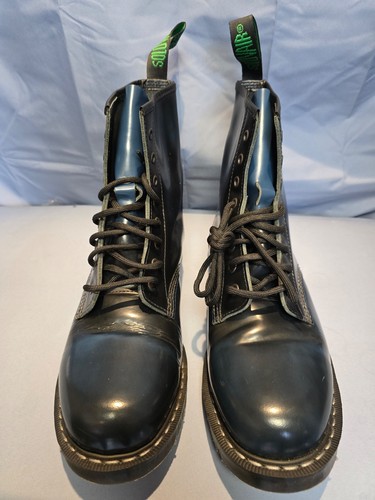 Solovair two tone blue boots - solovair, two-tone