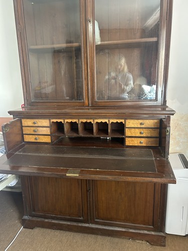 Antique mahogany secretaire - antique,