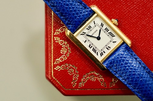 Cartier tank louis - quartz, 18k
