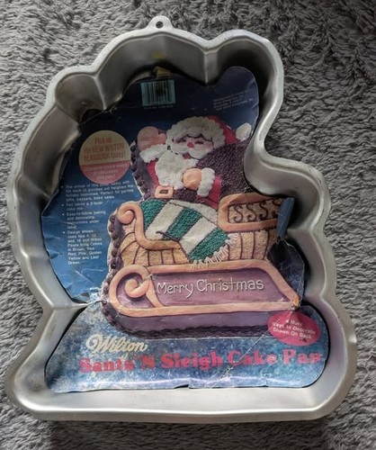 Vintage wilton cake tin 1984 - tin,