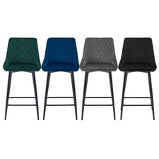 2pcs Velvet Bar Stools