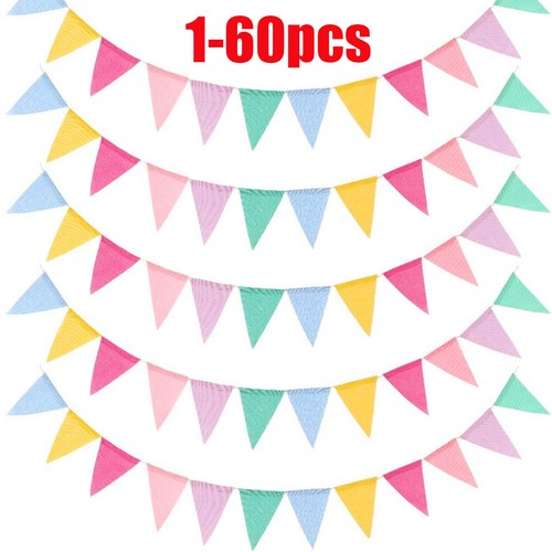 60x triangle flags bunting - 60x,