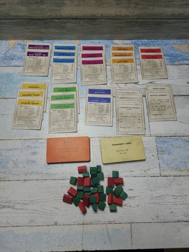 1940 monopoly spare parts - monopoly,