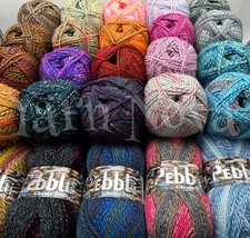 Woolcraft Pebble Chunky Knitting Crochet Yarn Wool - 200g - Choice 40+ Colours -