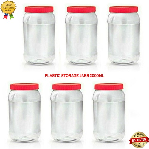 Plastic storage jar - plastic, with