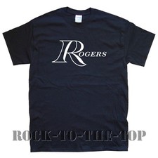 ROGERS DRUMS NEW T-SHIRT size S M L XL XXL black white grey brown maroon  
