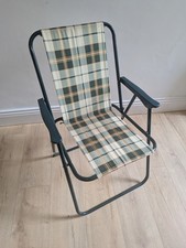 Deck chair retro striped folding 
