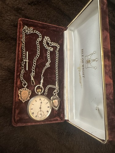 1913 silver swiss pocket - silver, watch