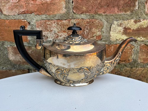 Antique silver plated - , teapot.