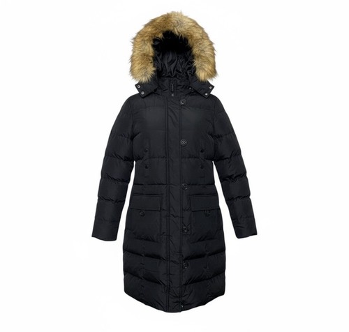 Black puffer coat - black,