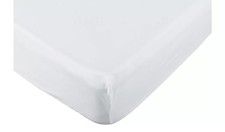 Habitat Pure Cotton 200TC White Fitted Sheet - Superking