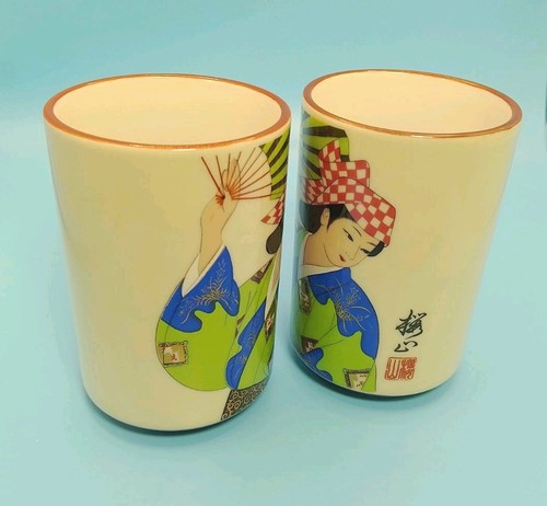 Set vintage geisha girl - of, 2
