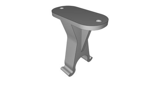 Wall mount for metal - mount, detector