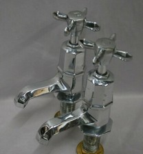 CHROME BATH TAPS, ART DECO