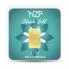 NZP 24k Gold Bullion Bar - 0.1g 999.9 Fine Gold