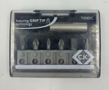 CK 7 PIECE GRIP TIP SCREWDRIVER BIT MAGNETIC SET T4583C