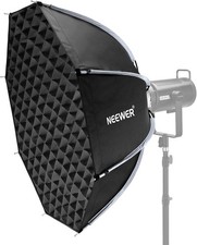 NEEWER 35"/90cm Octagonal Softbox, Quick Release Bowens Softbox Honeycomb Grid