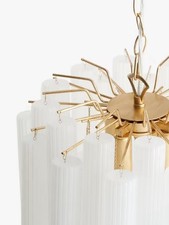 John Lewis Helix Chandelier Ceiling Light, Gold NO GLASS SHADE 