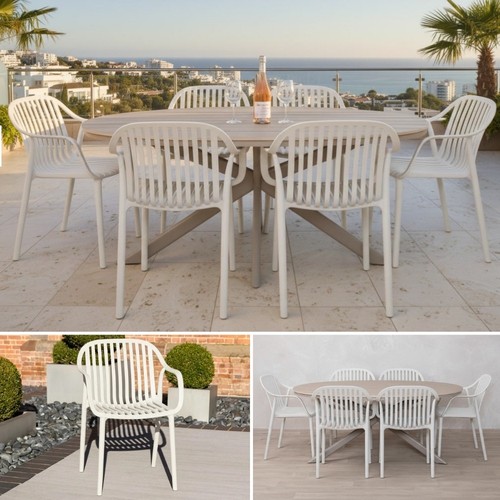 Oval outdoor dining set - outdoor,