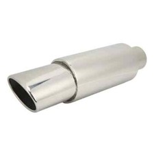 Exhaust Silencer, Car Exhaust Muffler Straight Through Deep Tone Stainless Steel