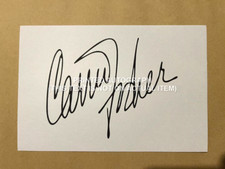 CARRIE FISHER SIGNED PRINTED