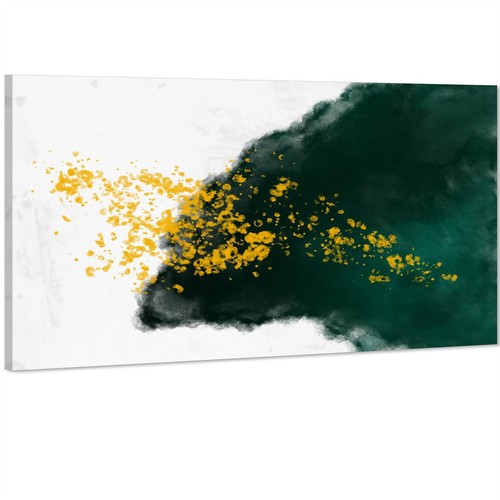 Abstract green yellow painting - abstract,