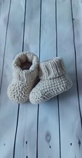 Crochet Baby Booties 0-3