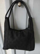 Gucci Vintage Small Black Shoulder Handbag  Authentic