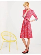 Boden Pink Floral Collared