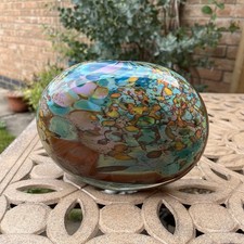 Peter Layton Stoneform Small Early Lagoon /Reef Blown Art Glass Signed