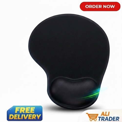 Black anti slip mouse - anti-slip, mat