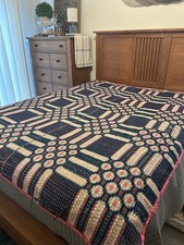 Antique Civil War Era Jaquard