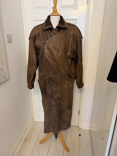 Vintage 90s brown leather - 80-90s,