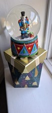 Collectable Musical Snowglobe with Christmas Drummer in presentation gift  box.