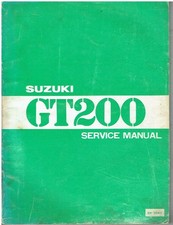 SUZUKI GT200 & GT200E ORIGINAL 1979 FACTORY WORKSHOP MANUAL