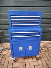 Halfords 6-Drawer Metal Tool Chest Blue (no keys)