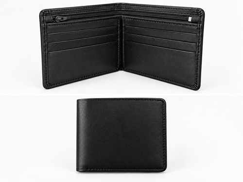Mens leather wallet - leather,