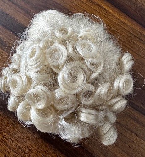 Vintage blonde curly - doll, wig
