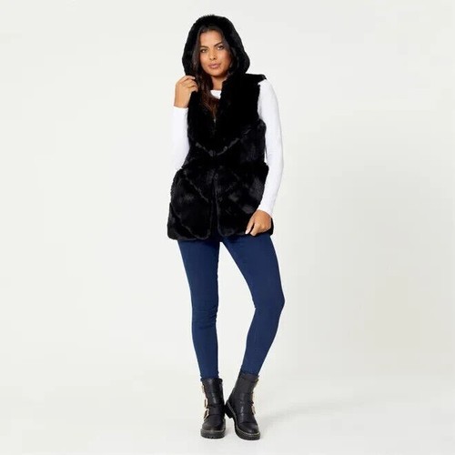 Ladies gorgeous hooded faux - ladies,