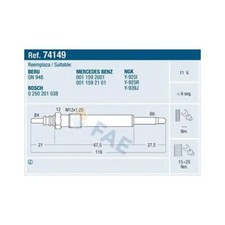 Fae 74149 glow plug - 74149,