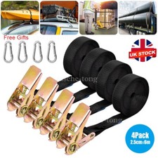 4X Ratchet Straps Tie Down