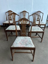 A set of six George III oak