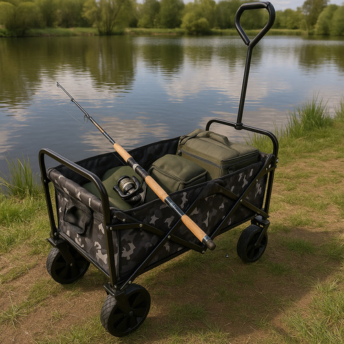 Folding wagon pull - folding,