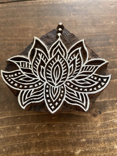 Lotus flower indian printing - lotus,